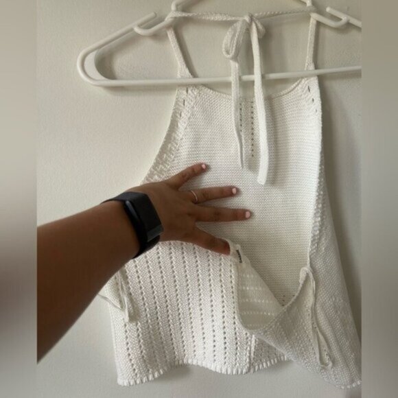 Garage  White Knit Halter Top - Picture 3 of 4